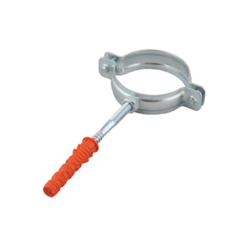 Obejma metalowa do rur, pojedyncza 3/4" z dwugwintem i kołkiem, M8/DG8x65