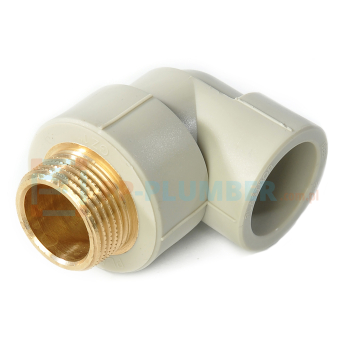 Kolano GZ PPR 20 x 3/4" beżowe