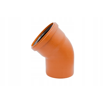 Kolano PP 110/45, AQ, oranż