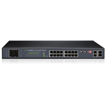 Przełącznik PoE Provision ISR PoES-16250CL+2G+2SFP