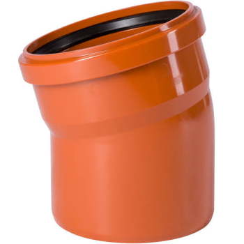 Kolano PP 160/15, AQ, pomarańczowe